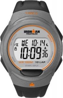 Timex Ironman Triathlon 30 Lap Mens Watch 100 Meter WR 3 Alarms T5K607
