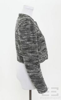 Isabel Marant Grey Black Wool Cropped Jacket Size 1