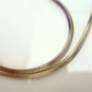 Italy Sterling Silver 925 Vintage Bracelet Sleek Flexible Square Chain