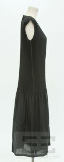 Issey Miyake Black Plisse Pleat Sleeveless Dress Size Large