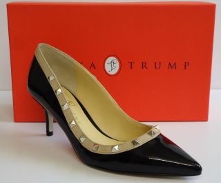 Ivanka Trump Lucie Two Tone Mid Heel Pump Black Sand Size 7 5 M