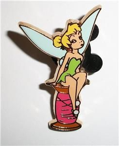 Disney Jerry Leigh Tinker Bell Tink Sitting on A Spool of Thread and