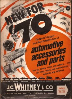 1970 J C Whitney Auto Parts Magazine 274