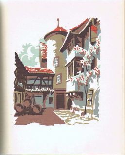  Alsace Tourism Art History Color Illustrations by J M Curutchet