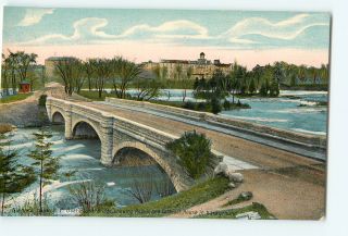 Vintage Postcards Niagara Falls NY Goat Island Bridge Cataract House