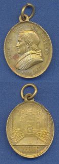Pope Pius IX Year XXIV 1869 Concilium Papal Medal