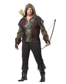 Adult Robin Hood Medieval Warrior Renaissance Costume M L XL 2XL