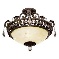 13   18 In. Wide, Semi Flush Mount Close To Ceiling Lights By