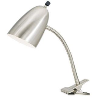 LED Pro Track Brushed Steel Gooseneck Headboard Clip Lamp   #74410