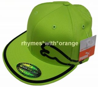 2012 Puma Monoline Fitted 210 Golf Hat Lime Green