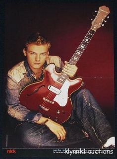 Nick Carter Centerfold Poster with Guitar J 14 1387A