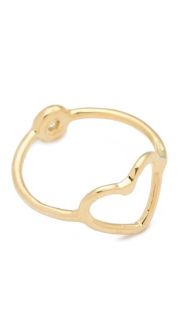 Jacquie Aiche Double Ring with Bezel