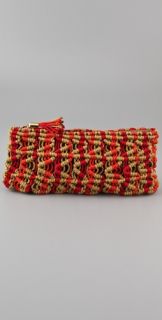ONE by Meredith Wendell Twisted Ruby Clutch