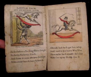 Little Jack Rocking Horse C 1820 Hand Color Chapbook