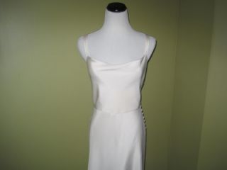 Crew Silk Tricotine Robin Long Dress Ivory 6 New $325