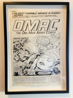 Jack Kirby Original Art OMAC 5 Splash Page 1975