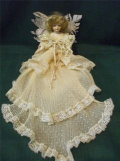 Louis Nichole 1983 Porcelain Angel Doll Christmas Tree Topper Orig Box