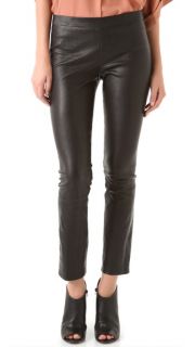 Vince Cropped Stretch Leather Leggings