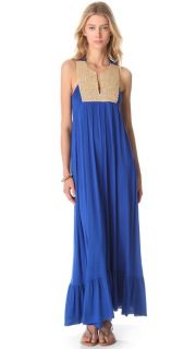 Tbags Los Angeles Maxi Dress with Crochet