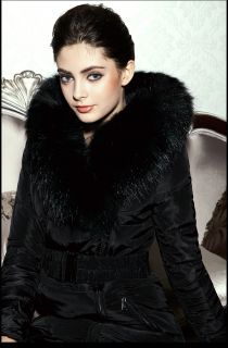 Luxury Winter Warm Coat Womens Thicken Duck Down Fur Collar Puffer