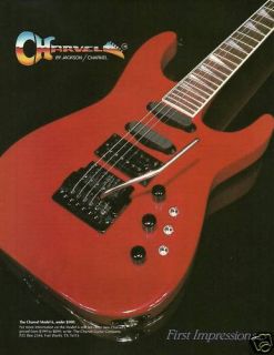 The Jackson Charvel Model 6 Guitar Ad 8x11 Frameable Advertisement