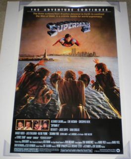 Superman II Movie Poster 1SHT Original Reissue 27x40