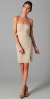 Dallin Chase Irving Strapless Lace Dress
