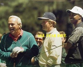 Tiger Woods Jack Nicklaus Arnold Palmer 11x14 Photo REDUCED
