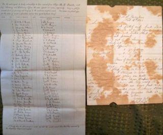 1863 USS Farallones Charles Smith Letter Civil War Wi 12th Inf Recruit