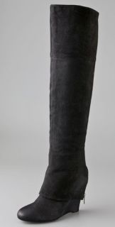 Ash Pearl Over the Knee Boots with Zip