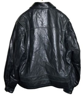  Studio Mens Black Butter Leather w/ Thinsulate Zip Out Lining Sz M