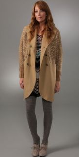 M Missoni Coat with Knit Inserts