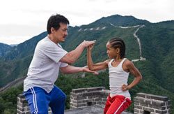 Still from The Karate Kid (2010) starring Jackie Chan and Jaden Smith