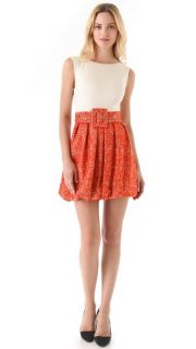 alice + olivia Selby Bubble Skirt Dress