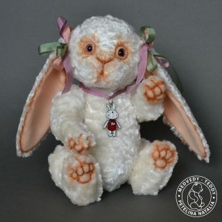 Veronica Bunny OOAK Collectible Teddy by Natalia Petelina 18 СM