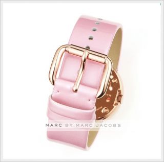 Marc by Marc Jacobs Ladies Steel Leather Wrist Watch Bracelet Gold
