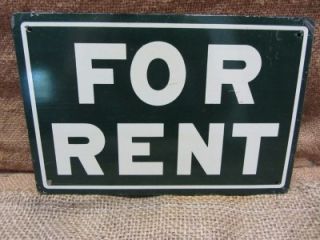  Metal for Rent Sign Antique Store Old Signs Business House 7222