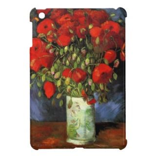 Van Gogh; Vase with Red Poppies, Vintage Flowers iPad Mini Case