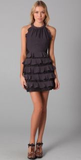 Rebecca Taylor Halter Dress with Lace Detail