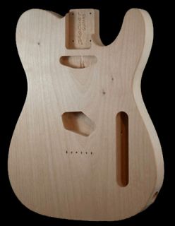 Alder Body for Telecaster 1 Piece with Inlay in Back Upgrade 1