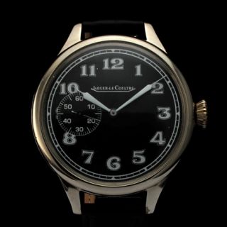 Mens Historic 1940s Jaeger LeCoultre Vintage Military Watch WWII Era