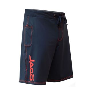 Jaco Hybrid Training MMA Board Fight Shorts New Black Warm Red Color