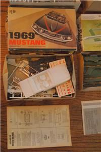Vintage Model Car Air Craft Kits 1960s 70s Unused w Instructions
