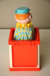 Vtg Fisher Price Toy 1970 Jack in The Box Puppet 138