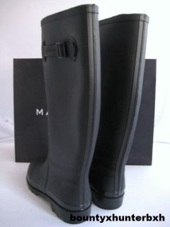 Marc Jacobs Matte Black Rubber Rainboots Rain Boots 10 40 Wellies