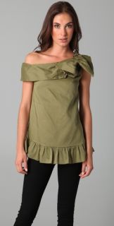 RED Valentino One Bow Shoulder Top