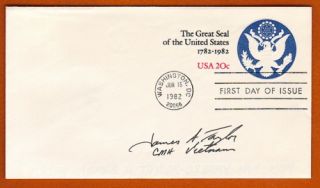 Vietnam Medal of Honor James Taylor Signed FDC Cover