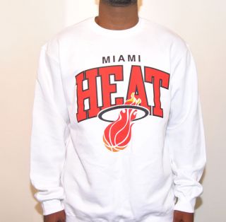 Mitchell Ness NBA Miami Heat Arch Crew Fleece