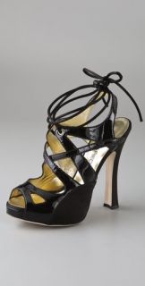 DSQUARED2 Crisscross Sandals on Hidden Platform