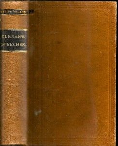 RARE 1877 Ireland John Philpot Curran Famous Irish Orator 1st Edition